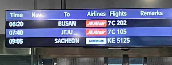 Fly to Busan