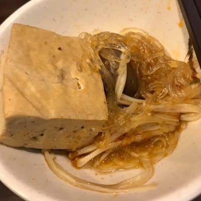 148 Stinky tofu mushrooms rice noodles