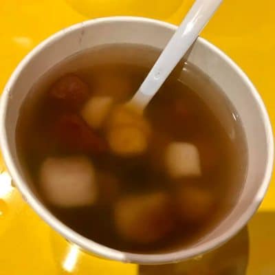 153 Taro and beans in sirup