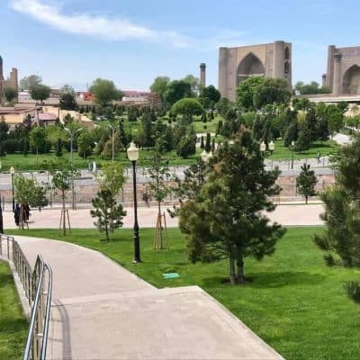 30 Samarkand from Hazrat Khizr Mosque